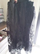 Tulle Skirts Lace Sexy White Plus-Size Women Casual Summer Black Female Elastic