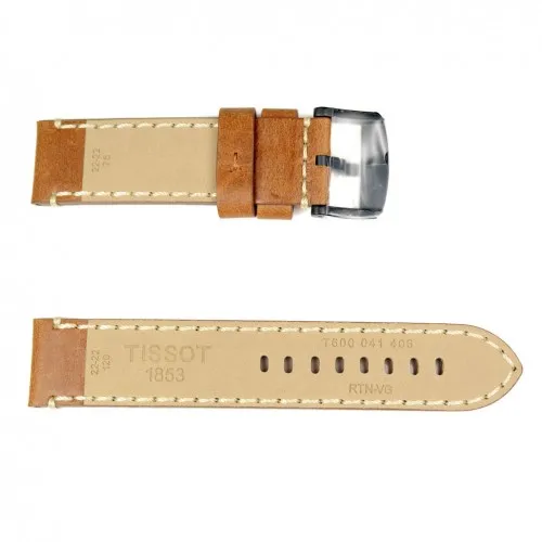 Strap brown leather 22mm Tissot Chrono XL T116617A ref.T600041406|Watchbands|  - AliExpress