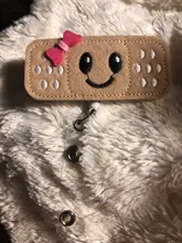 Insignia Retractable titular lindo distintivo de fieltro carretes con Clip de cocodrilo para las enfermeras estudiantes voluntarios maestros etiquetas y los índices de