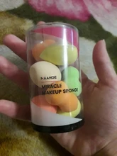 Maange10 Uds Mini Foam-Puff de polvo grande, belleza, licuadora, base correctora, crema suave, en húmedo y seco, doble uso