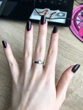 Anillo de Oreja de Gato con diseño abierto para mujer y niña, joyería anillo de moda ajustable, regalo, venta al por mayor