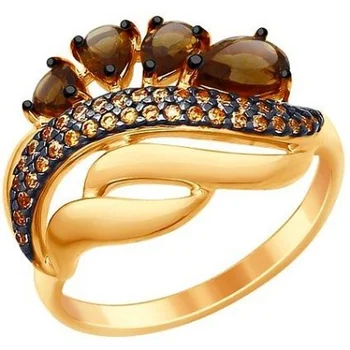 

Sokolov ring with silver plated cubic zirconia