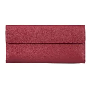 

ASKENT портмоне женское 100% натуральная кожа PJ 82 FP-BE ягодный цвет