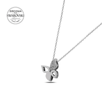 

Silver 925 Sterling Swarovski Zirconia Cubic Zirconia Butterfly Pendant