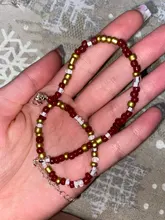 Collar sencillo con cuentas de semillas para mujer, Gargantilla corta con cuentas, joyería, Gargantilla, regalo, 1 ud.