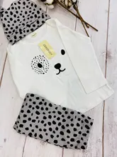 Conjunto de ropa para niñas pequeñas, Tops de manga larga con letras para recién nacidos, pantalones informales con estampado, diadema, trajes para niños pequeños