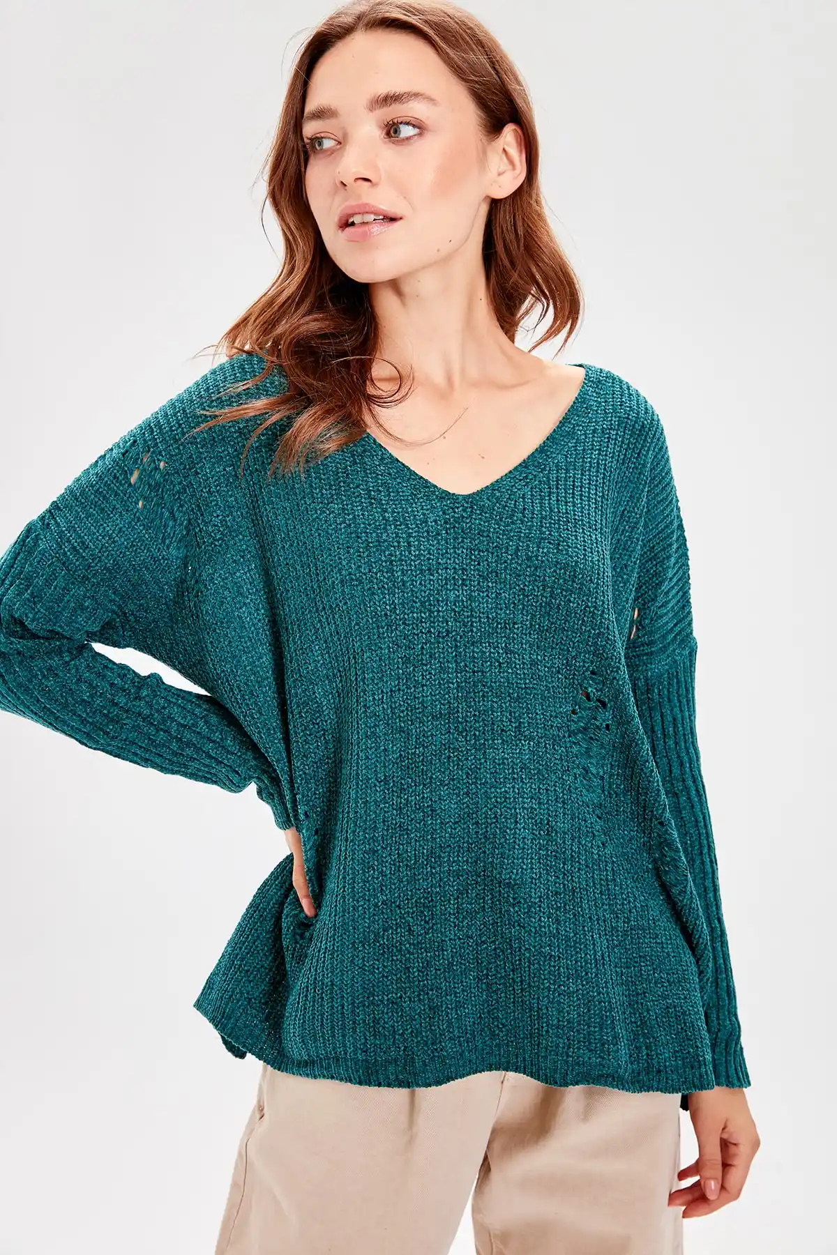emerald knitwear