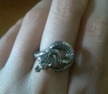 Anillo de serpiente Chapado en plata y Rattlesnake para hombre y mujer, Joyería Moderna de estilo Hip Hop, Punk, para fiesta y motocicleta