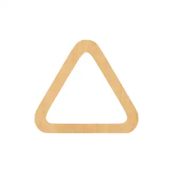 

Triangle 3 Laser Cut Out Wood Shape Craft Supply - Unfinished