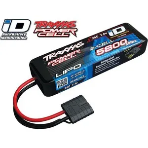 

Traxxas 5800 mAh 7.4 V 2 cell 25C Li-Po battery (ID plug)