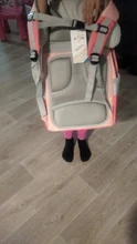 Mochila de protección de espina dorsal para niña, Mochila de pecho con hebilla ortopédica rosa para bebé de 6 a 12 años, 6607
