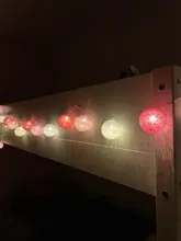 Garland-Lights String Fairy-Lights-Decoration Cotton-Ball Xmas Wedding-Party Holiday