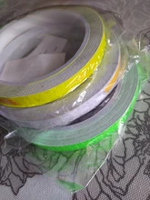 1cmx8m Bike Reflective Stickers Cycling Fluorescent Reflective Tape MTB Bicycle Adhesive