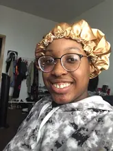 Reversible Satin Hat Bonnet Hair-Caps Head-Cover Hair-Styling-Accessories Curly Adjust