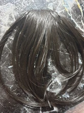 LVHAN-flequillo de aire puro, extensión de cabello sintético, Natural, negro, marrón claro, marrón oscuro, negro, fibra de alta temperatura