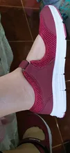 Verano transpirable mujeres zapatillas de deporte saludable caminar zapatos Mary Jane deportivo malla deporte madre regalo luz apartamentos 35-42 tamaño