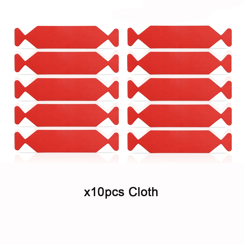 EHDIS 10pcs 3 Layers Vinyl Film Car Wrap Waterproof Felt Fabric for 10cm Squeegee Window Tint Tool Cleaning Scraper Cloth Edge