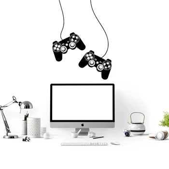 

Hanging Controller Wall Sticker Decal Game Sticker Home Playroom Wall Art Decoration A00512