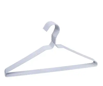 

Hanger metal 40cm (batch with 260 hangers). Ideal for Trousers Shirts and Dresses. Dry Cleaners. Lined in Plastic