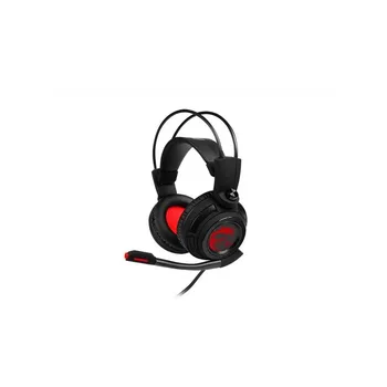 

With wire DS502 headphones GAMING HEADSET black/red color
