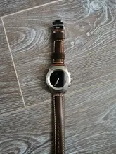 Maikes-correas de reloj de cuero genuino hechas a mano, de 18mm, 20mm, 22mm y 24mm, con hebilla de mariposa Universal