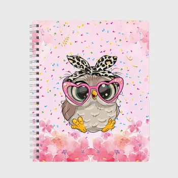 

Notebook cute owl in glasses