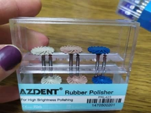 6 unids/set AZDENT Dental de goma pulidor de resina compuesta pulido de diamante de sistema RA Kit disco 14mm rueda espiral Flex cepillo fresas