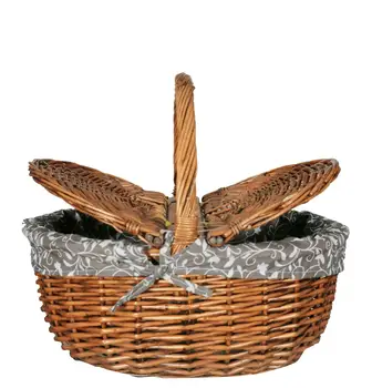 

Bahat Nostalgic Tumbled Original Handmade Wicker Picnic Basket
