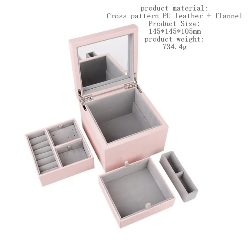 

2021 Fashion High Quality Jewelry Storage Box Female Original Luxury Brand Display Box A Temperament Gift Suitable For Gifts