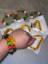 Pulsera de cuentas de piedra de obsidiana de FengShui chino, brazalete con abalorios de piedra obsidiana, cambio de Color, riqueza, buena suerte, Unisex
