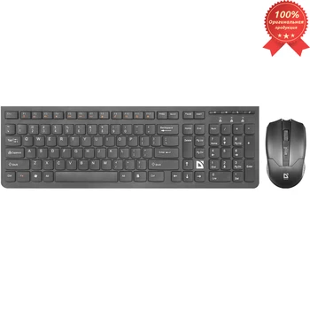

Wireless keyboard + mouse KIT DEFENDER Columbia C-775 RU black, multimedia