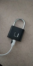 Towode-cerradura de puerta recargable por USB, candado inteligente con huella digital, desbloqueo rápido, Chip de Metal de aleación de Zinc, autodesarrollo, 1/2 Uds.