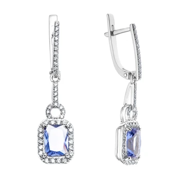 

Earrings made of silver with cubic zirconia