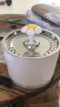 Fuente de agua para gato y perro, alimentador de agua eléctrico automático, contenedor, pantalla LED de nivel de agua para perros y gatos, bebida