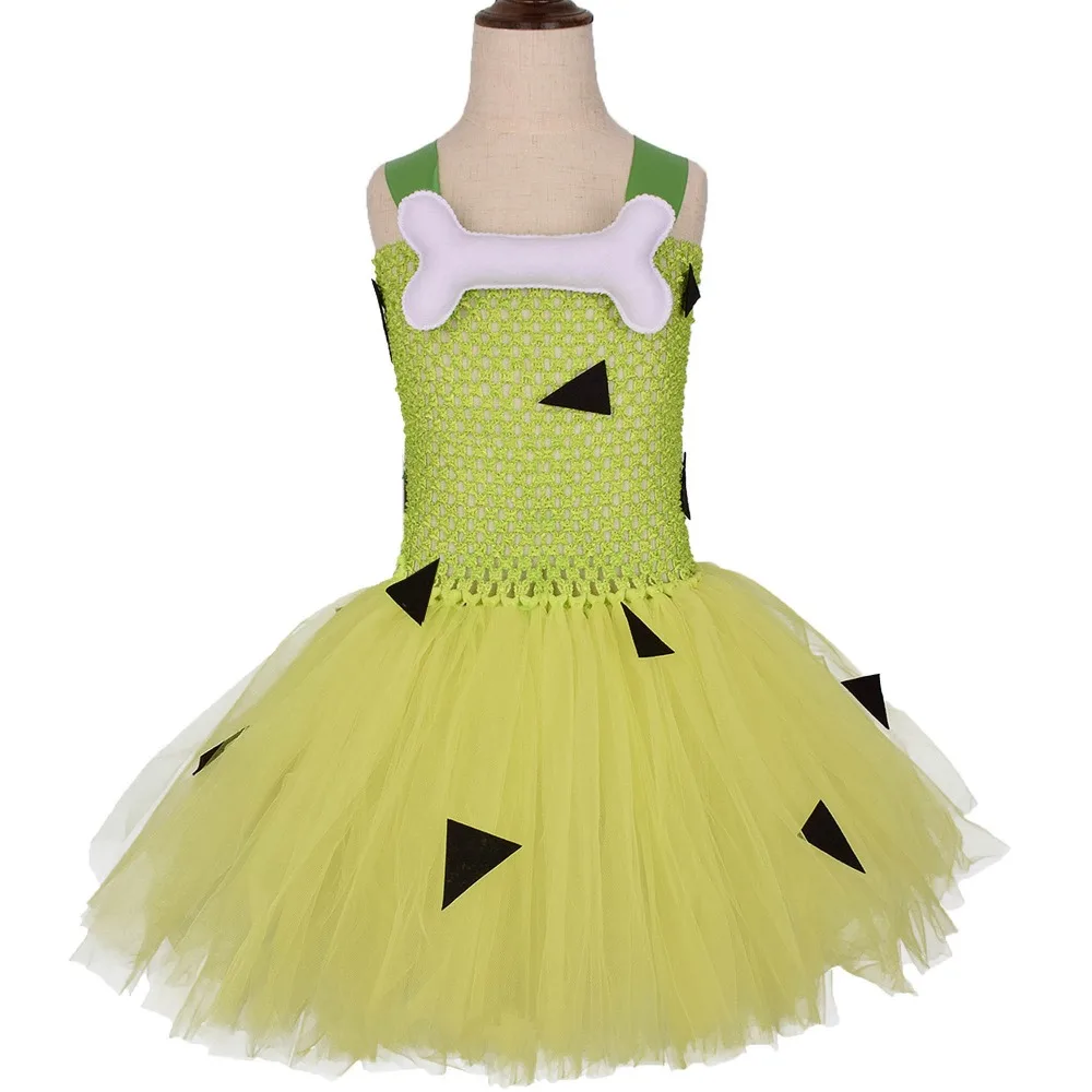 Pebbles Tutu Costume Girls Lime Green 