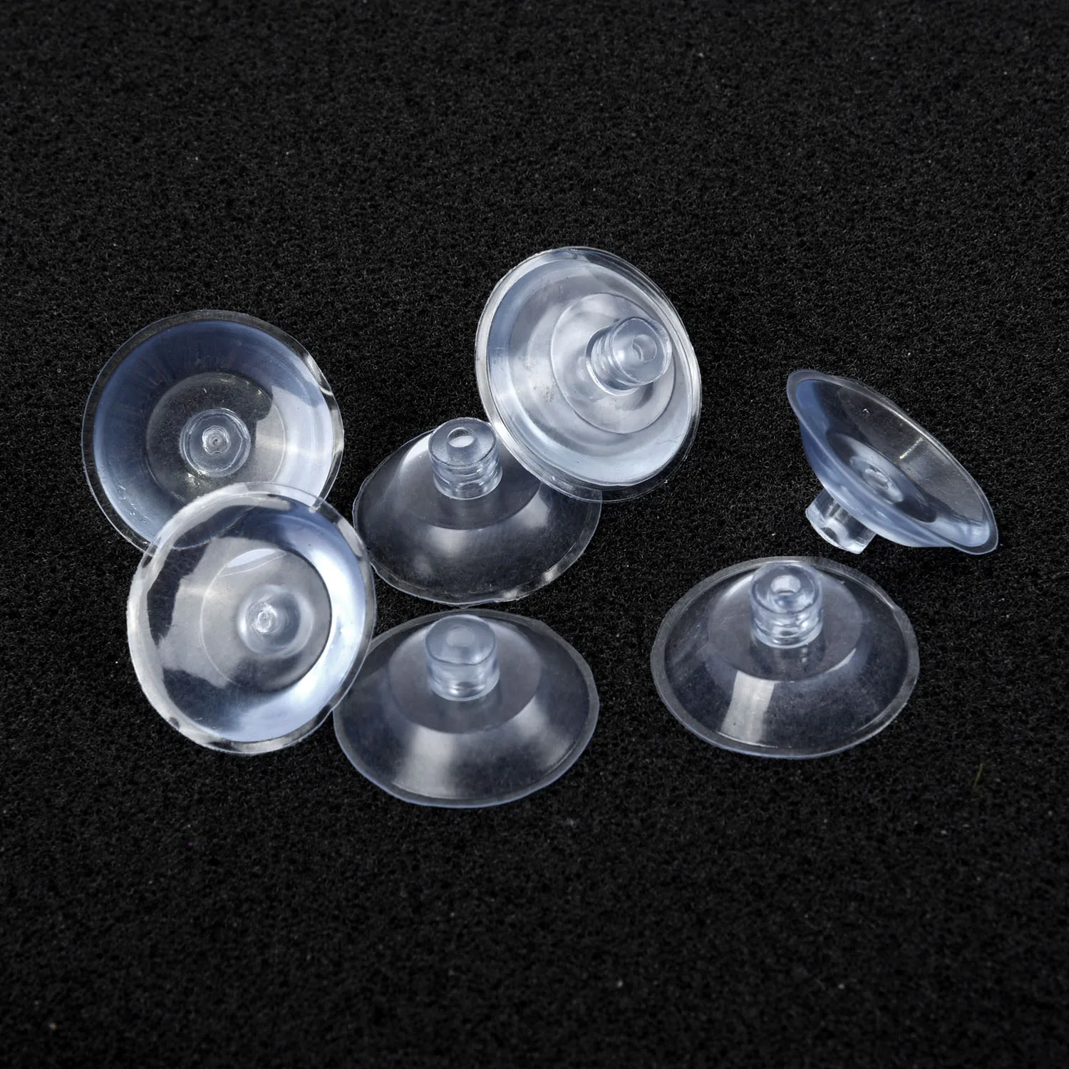 20pcs Round Button Suction Cups//Pads Window Suckers Clear Rubber//Plastic 18mm