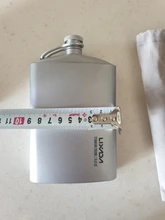 Screw-Cap Flat-Bottle Titanium Flask Ultralight Hiking Outdoor Wine with Clip Hydration