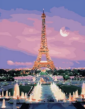 

Painting by numbers paintboy GX 29484 Paris sunset 40x50 cm