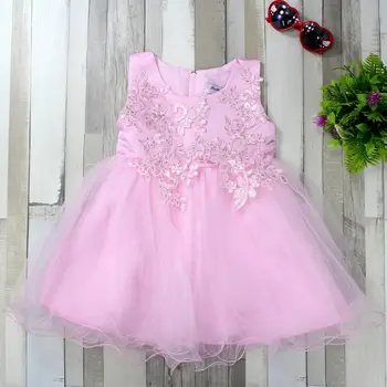 

Summer dress for month, sleeveless princess dress with flower suspenders and bright, nice clothes for girls