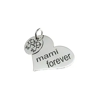 

Pendant Silver law 925m 30mm. Sheet heart mommy forever [AA7719]