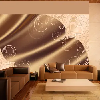 

Wall mural-brown satin-100x70 cm