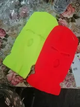 Máscara de cobertura de la cara completa, gorro de Pasamontañas de punto de 3 agujeros, táctica del ejército CS, para invierno, esquí, ciclismo, gorro, bufanda, mascarilla facial cálida