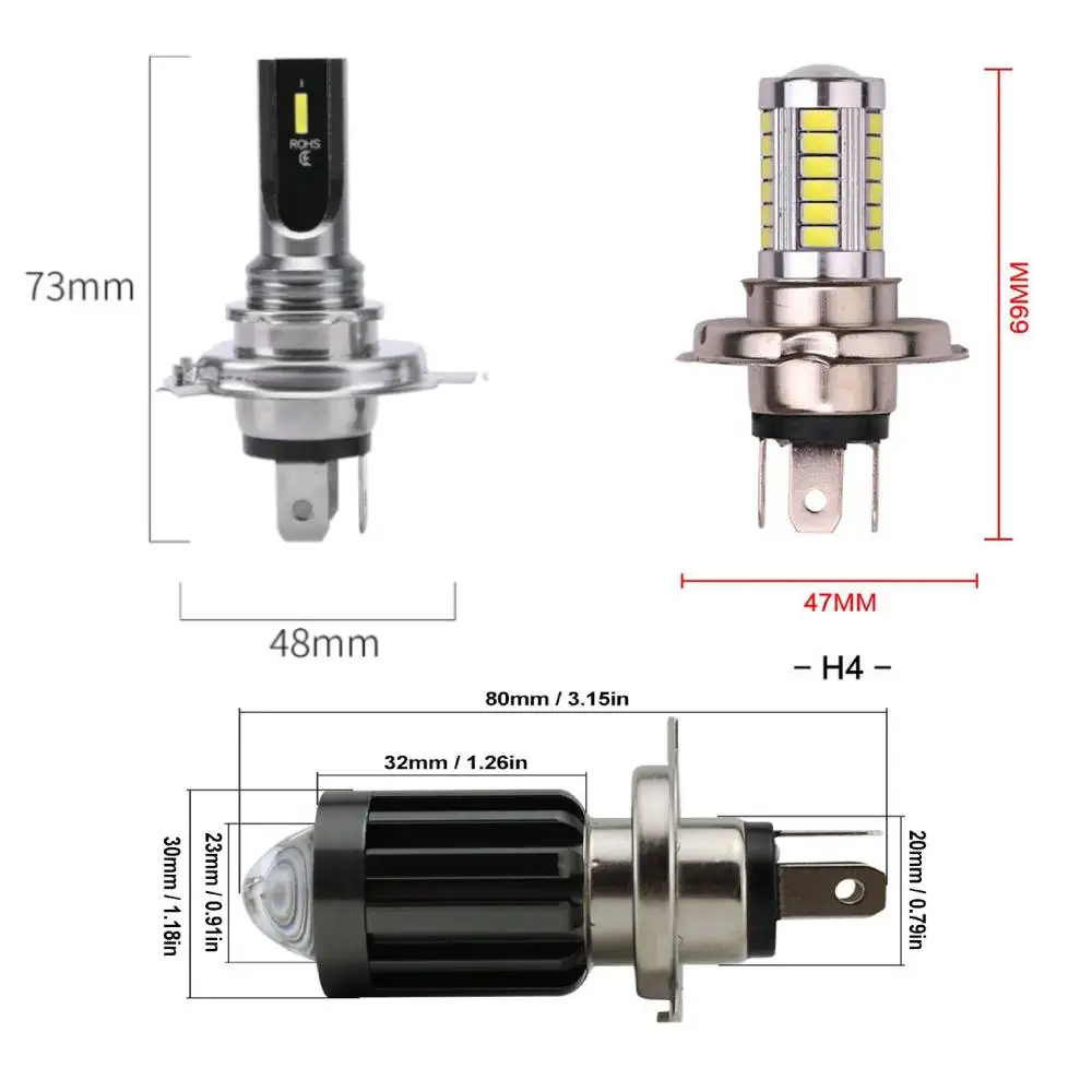 Car fog light bulb H4 lamp fog light headlights led diodes lamps  lights bulbs super bright motorcycle bulbs white fog lights