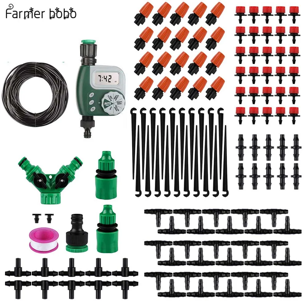 

30M Drip irrigation Automatic Garden Watering System Kit Garden Irrigation Watering Micro Drip Mist Spray Cooling System