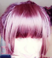 Leeons-postizo corto de pelo sintético para mujer, postizo resistente al calor, con flequillo, corto Natural, pinzas para el pelo, color negro