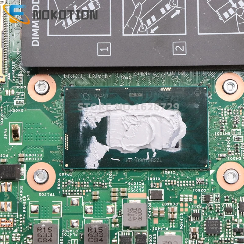 Very best  NOKOTION For Dell Inspiron 13 5000 5378 5578 laptop motherboard CN-0PG0MH 0PG0MH PG0MH SR2ZU I5-720