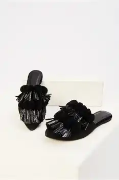 

Pearl Genuine Leather Black Women 'S Sandals 120130005424