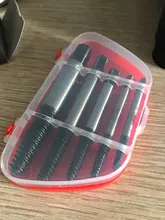 Extractor de tornillos dañados de acero, guía de broca, Extractor de pernos rotos, juego fácil de quitar, 5 unidades