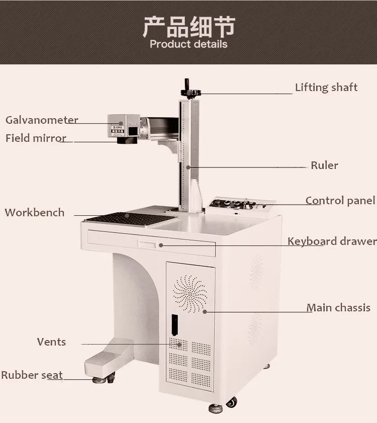 

New condition and 1 Year Warranty fiber laser marking machine 20W 30W 50W Raycus Promotion China made laser marking machine