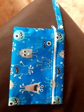 Nuevo tamaño: 15*22,5 CM Wetbags lavable pañal de tela reutilizable bolsa para pañales impermeable Swim Sport Travel Carry bag